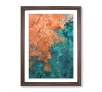 Just By Chance Abstract Framed Print | A2 Walnut Framed Wall Art | Ready to Hang | Abstract Fantasy Picture | Living Room Bedroom Lounge Office