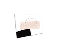 Just Bye Abstract Modern Minimalistic Canvas Wall Art Picture Print CanvasGeeks Beige W36 inch x H24 inch x D40mm