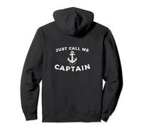 Just Call Me Captain, Boat Pontoon Sailor Anchor Pullover Hoodie