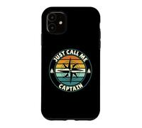 Just call me captain sailor boatman captain saying Case for iPhone 11