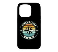 Just call me captain sailor boatman captain saying Case for iPhone 15 Pro