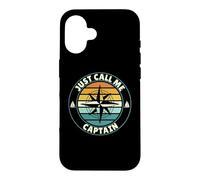 Just call me captain sailor boatman captain saying Case for iPhone 16