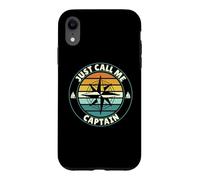 Just call me captain sailor boatman captain saying Case for iPhone XR