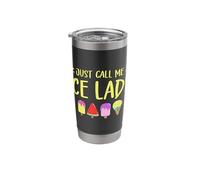 Just Call me Ice Lady Ice Cream Lover Stainless Steel Insulated Tumbler
