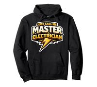 Just Call Me Master Electrician Electrical Worker Bolt Quote Pullover Hoodie