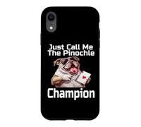 Just Call Me The Pinochle Champion Funny Card Game Player Case for iPhone XR