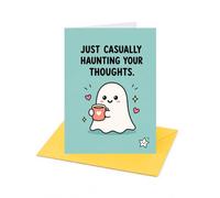 Just Casually Haunting Your Thoughts Thinking Of You Open Card
