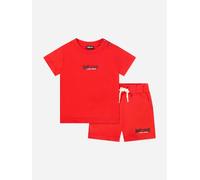 Just Cavalli Boys Aistala T-Shirt and Shorts Set in Red - Red - 5 Yrs
