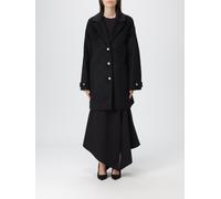 JUST CAVALLI Coat Woman color Black - Size: 42 - female