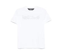 Just Cavalli crystal-logo T-shirt - White XXS-S-M-L