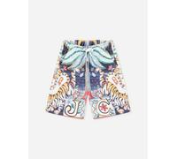 Just Cavalli Kids India Digital Baxar Bermuda Shorts in Multicolour - Multicoloured - 3 Yrs