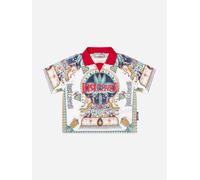 Just Cavalli Kids Palm Ungrix Polo Shirt in Multicolour - Multicoloured - 5 Yrs