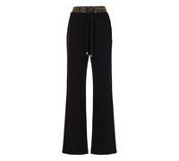 Just Cavalli leopard-waistband trousers - Black XXS-XS-S-M-L-XL