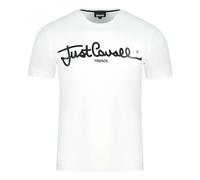 Just Cavalli Logo Signature White T-Shirt - S