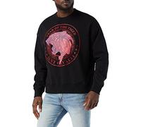 Just Cavalli Men's Felpa Sports Hoodie, 900 Black, M