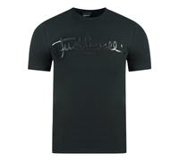 Just Cavalli Mens Logo Signature Black T-Shirt Cotton - Size Large