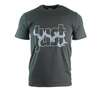Just Cavalli Mens Snake Logo Black T-Shirt Cotton - Size Large