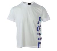 Just Cavalli Mens T-Shirt In White Cotton - Size Small