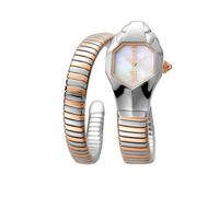Just Cavalli Women's Septagon Fashion Champagne Dial Watch in Silver Just Cavalli Silver One Size
