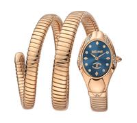 Just Cavalli Women's Snake 316L Stainless Steel Diamond Watch in Gold Just Cavalli Gold One Size