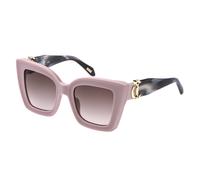 Just Cavalli SJC142V 816 Woman Sunglasses Acetate Pink Brown Squared Normal Shaded