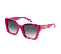 Just Cavalli SJC147 06UU Woman Sunglasses Injected Pink Smoke Squared Normal Shaded