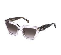 Just Cavalli SJC171 06PP Woman Sunglasses Acetate Pink Brown Butterfly Normal Nuanced