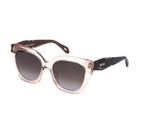 Just Cavalli SJC172 0T82 Woman Sunglasses Acetate Pink Brown Butterfly Normal Nuanced