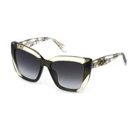 Just Cavalli Sjc174v-560846 Woman Sunglasses Green Smoke Gradient Smoke/CAT3 Woman