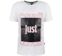 Just Cavalli Unisex Adult Box Logo T-ShirtS White SY1557