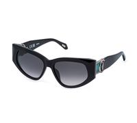 Just Cavalli Woman SJC169V 700Y Sunglasses Acetate Black Smoke Cat Eye Normal Nuanced