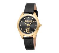 Just Cavalli Women Analog Quartz Watch with Leather Strap JC1L309L0025