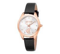 Just Cavalli Women Analog Quartz Watch with Leather Strap JC1L309L0035