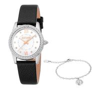 Just Cavalli Women Analog Quartz Watch with Leather Strap JC1L360L0015