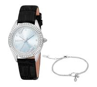 Just Cavalli Women Analog Quartz Watch with Leather Strap JC1L361L0015