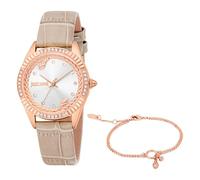 Just Cavalli Women Analog Quartz Watch with Leather Strap JC1L361L0035