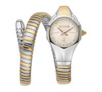 Just Cavalli Women Analog Quartz Watch with Stainless Steel Strap JC1L354M0055
