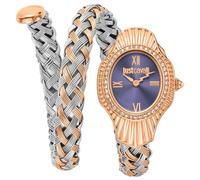 Just Cavalli Women's Analogue Quartz Watch with Stainless Steel Strap JC1L305M0065, Two Tone Silver and Rose Gold, Two Tone Silver and Rose Gold