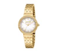 Just Cavalli Women's Analogue Quartz Watch with Stainless Steel Strap JC1L311M0025, Gold Colour, Bracelet, Gold, Bracelet