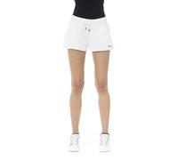 Just Cavalli Womens Drawstring Casual Shorts - White Cotton - Size X-Large