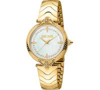 Just Cavalli Women's Quartz Analog Watch with Stainless Steel Strap JC1L238M0065, Antique White, Fashion