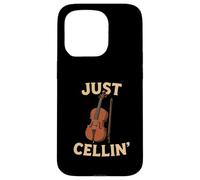 Just Cellin Funny Cello Player Musician Classical Music Love Case for iPhone 15 Pro