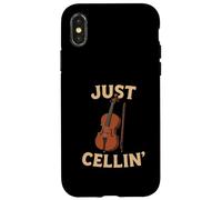 Just Cellin Funny Cello Player Musician Classical Music Love Case for iPhone X/XS