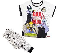 Just Character Ladies Cartoon TV Movies Character Short Sleeve Nightwear Pyjama set Size 8-10, 12-14, 16-18 And 20-22 (12-14, Disney Villains Bad)