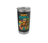 Just Chill Beach Sloth Bliss Stainless Steel Insulated Tumbler