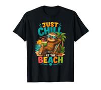 Just Chill Beach Sloth Bliss T-Shirt