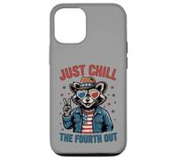 Just Chill The Fourth Out Patriotic Raccoon Meme Case for iPhone 12/12 Pro