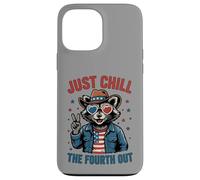 Just Chill The Fourth Out Patriotic Raccoon Meme Case for iPhone 13 Pro Max