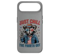 Just Chill The Fourth Out Patriotic Raccoon Meme Case for iPhone Air
