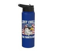 Just Chill The Fourth Out Stainless Steel Insulated Water Bottle